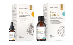 Witamina D3+K2 i Probiotyk Flora Fortuna